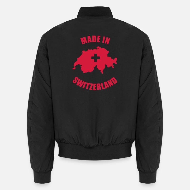 Made in Switzerland - Unisex Bomberjacke - Schwarz