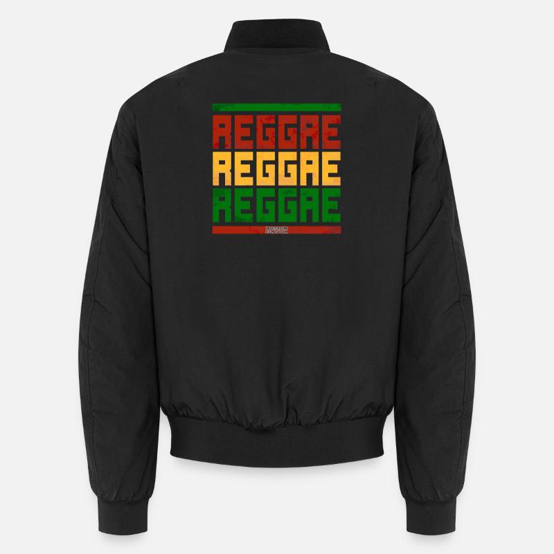 Graphique en bloc de polices reggae Bomber unisexe