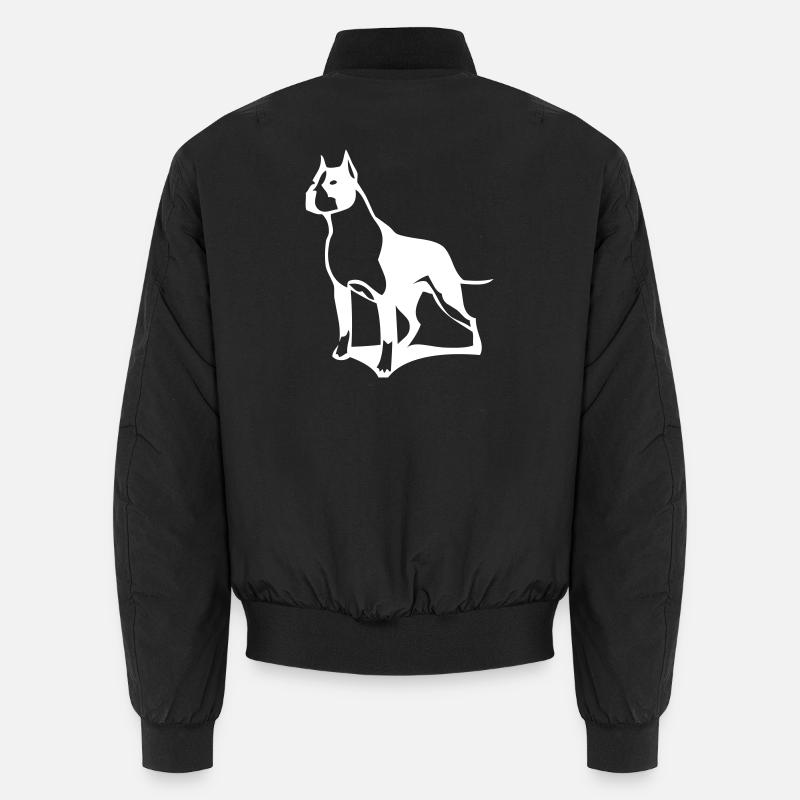 A pit bull that protects its territory Unisex Bomber Jacket