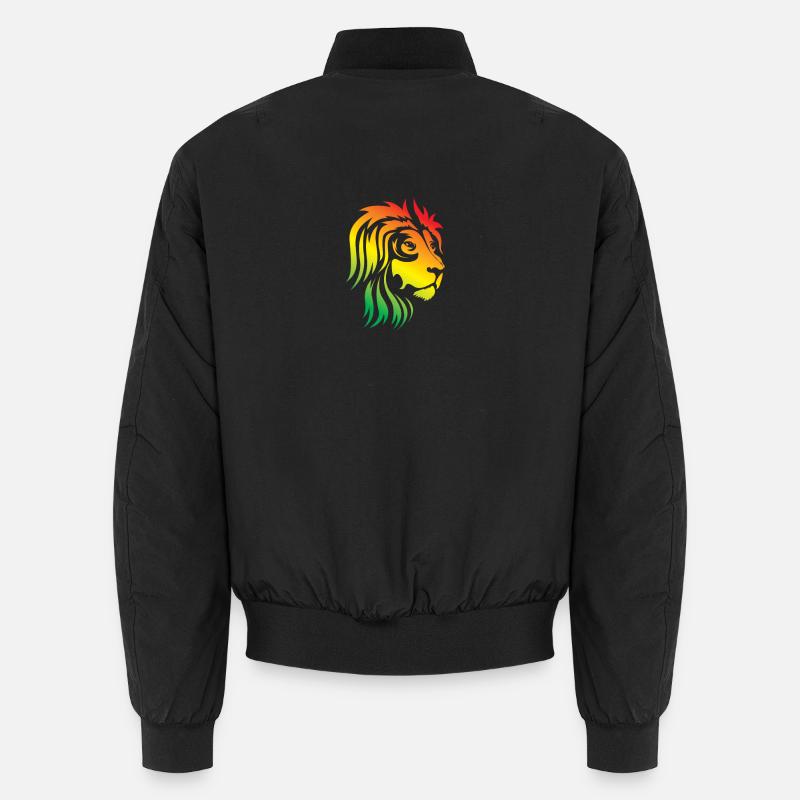 Rainbow Lion Head Unisex Bomber Jacket
