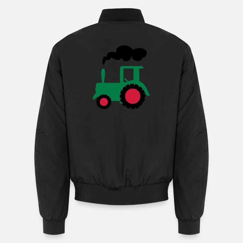 traktor trecker landwirtschaft Unisex Bomberjacke