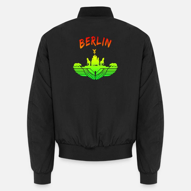 Berlin Design / Berlin Bear Brandenburg Gate Unisex Bomber Jacket