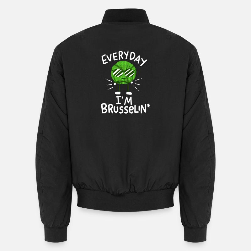 Vegan Brussels Sprouts Unisex Bomber Jacket