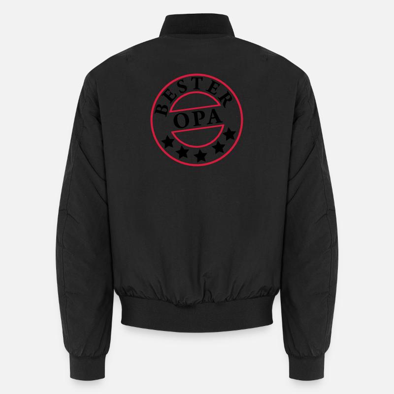 „Bester Opa“ - Unisex Bomberjacke - Schwarz
