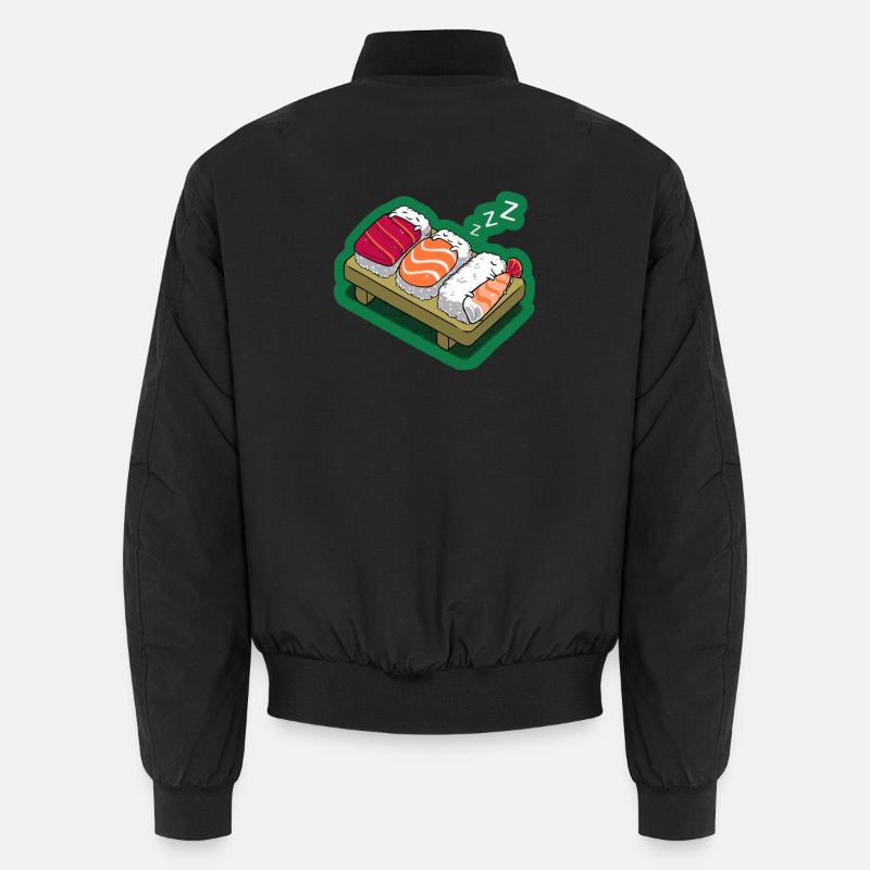 Sushi nap - Unisex Bomber Jacket - black
