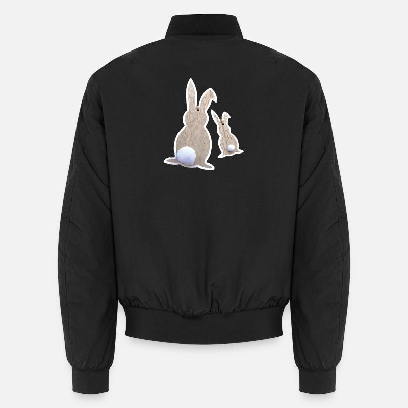 Easter bunnies from behind Unisex Bomber Jacket