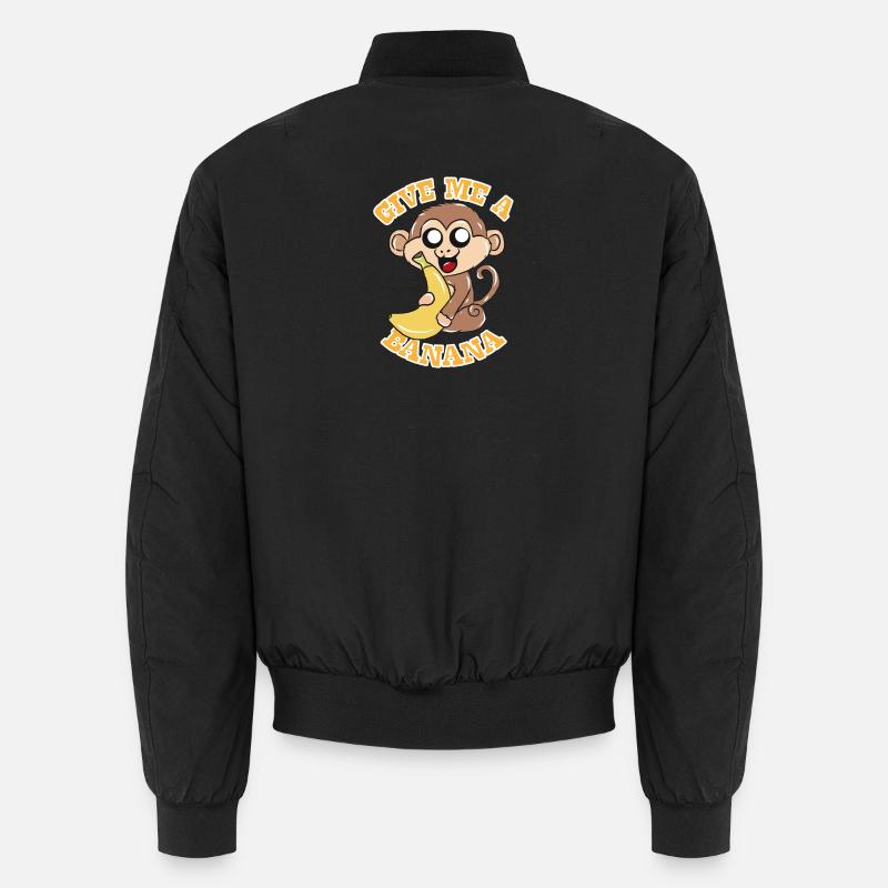 Monkey banana Unisex Bomber Jacket