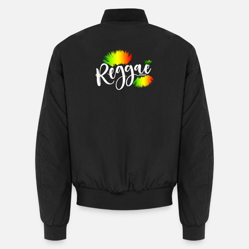 Reggae Rainbow Splash - Bomber unisexe - noir