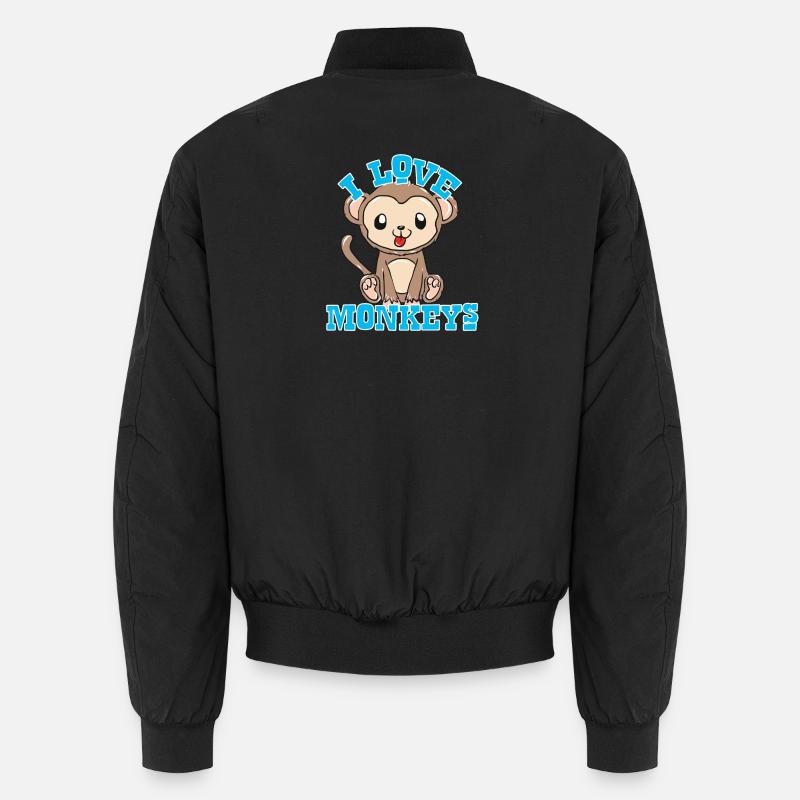 singes - Bomber unisexe - noir