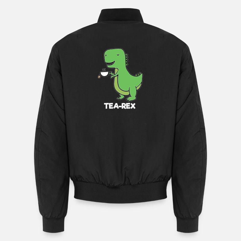 Dinosaurier - TEAREX - Unisex Bomberjacke - Schwarz