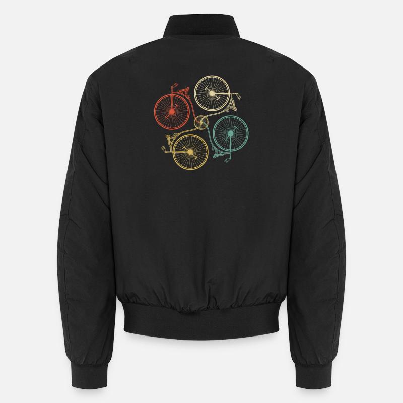 Dégradé de mosaïque de roue Bomber unisexe