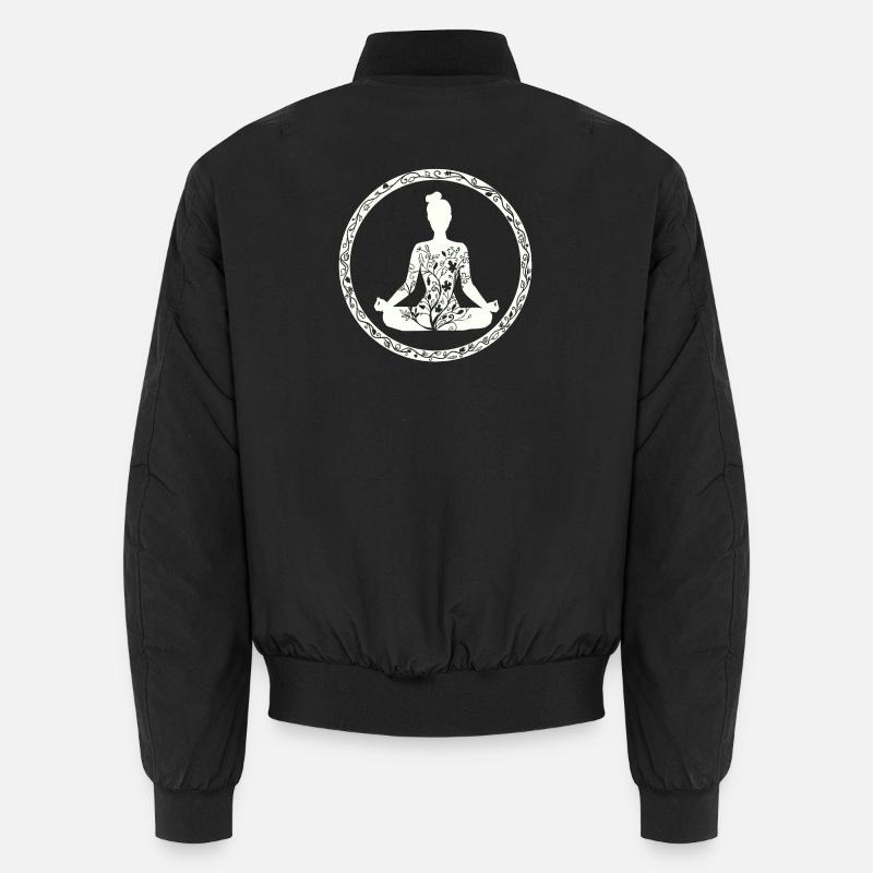 Yoga - Unisex Bomber Jacket - black