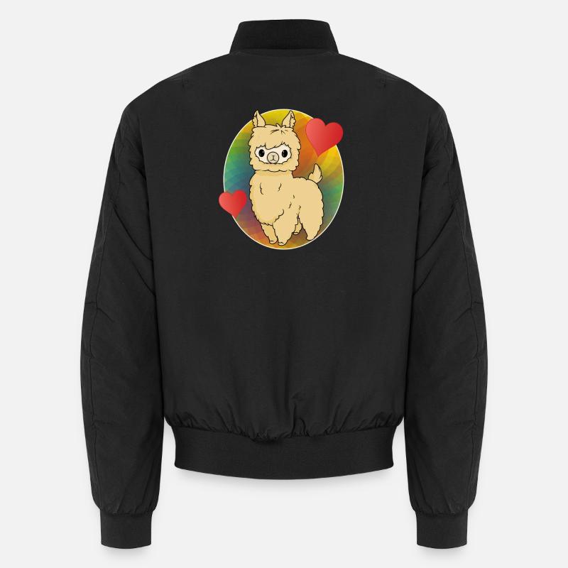 Alpaca - Unisex Bomber Jacket - black