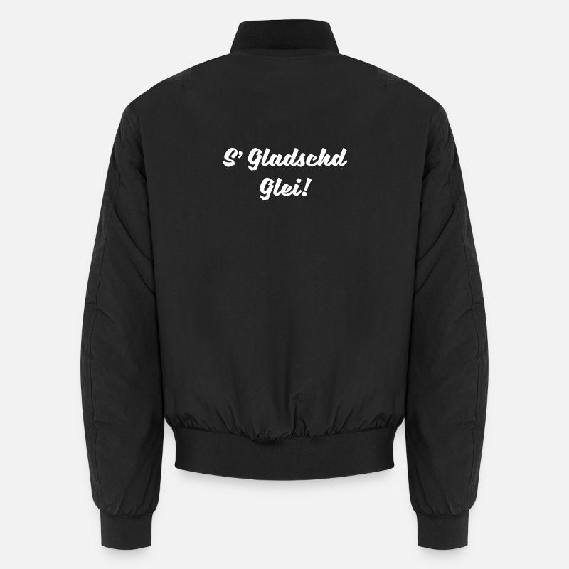 Es Klatscht Gleich auf Sächsisch Ossi DDR Geschenk Unisex Bomberjacke