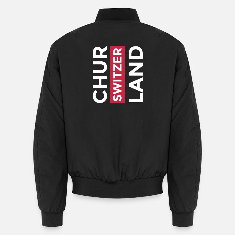 Chur Capital Graubünden Souvenir Graubünden - Unisex Bomber Jacket - black