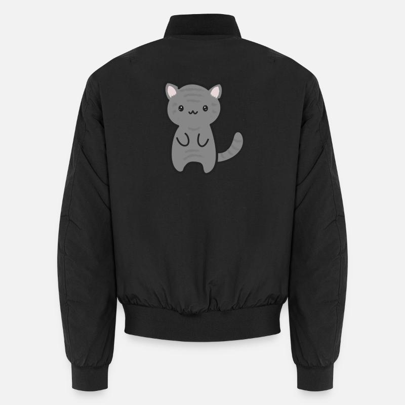 Chat tigre - Bomber unisexe - noir