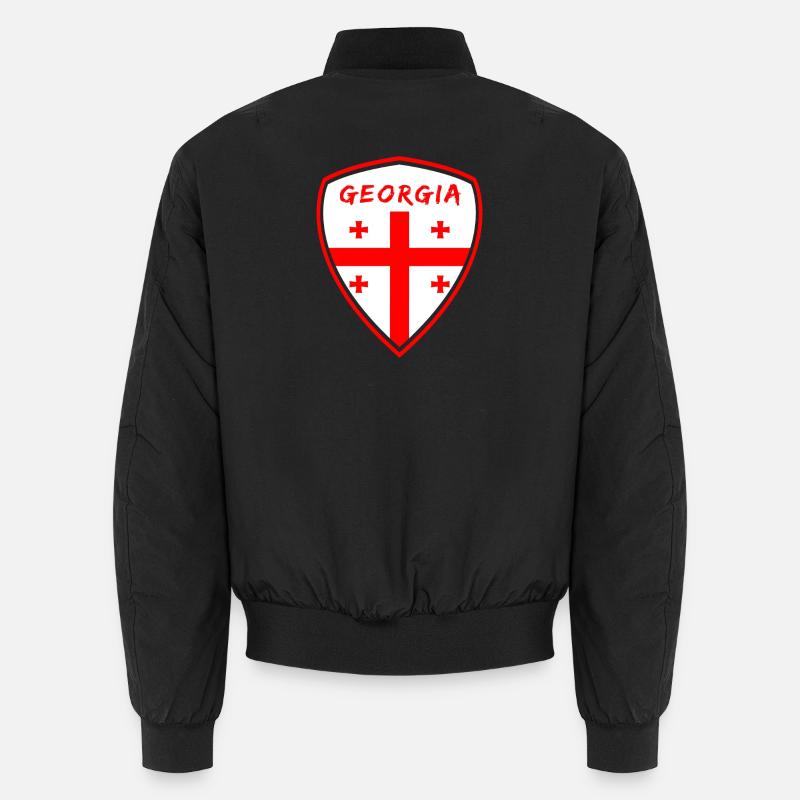 Georgien Wappen / Geschenk Tiflis - Unisex Bomberjacke - Schwarz