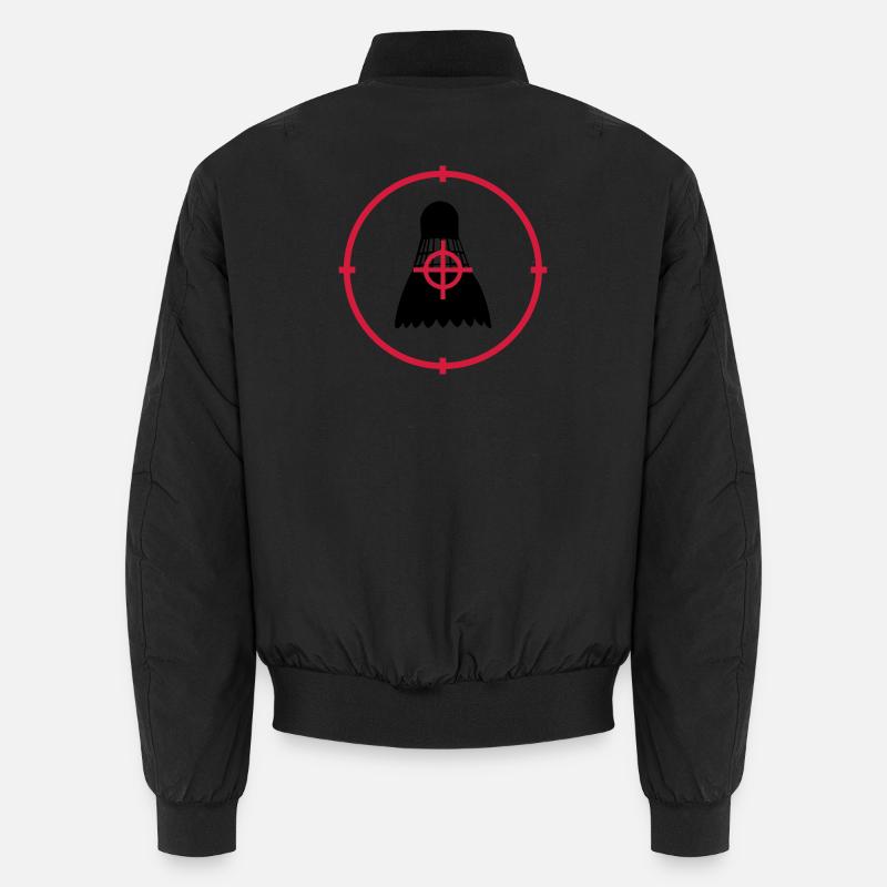 Badminton - Unisex Bomberjacke - Schwarz