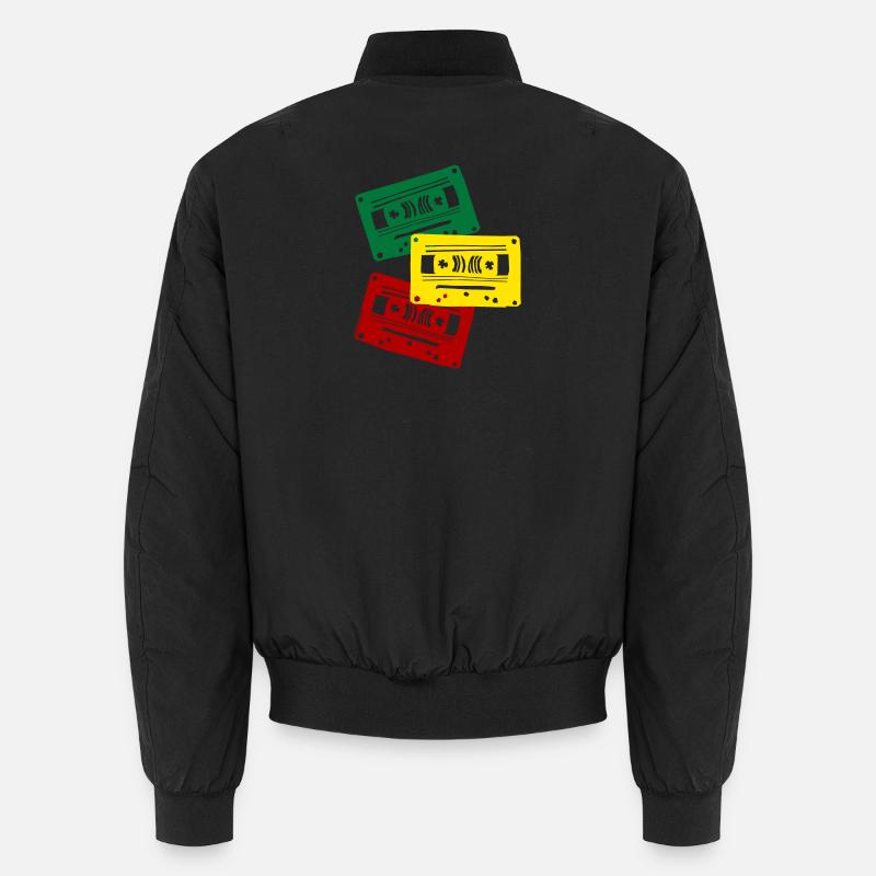 Cassette Colors Trio Unisex Bomber Jacket