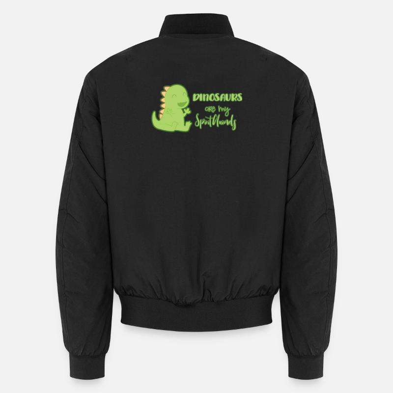 Dinosaurier - Unisex Bomberjacke - Schwarz