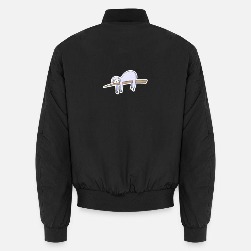 sloth - Unisex Bomber Jacket - black