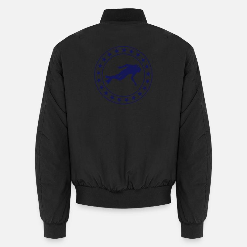 Diving - Unisex Bomberjacke - Schwarz