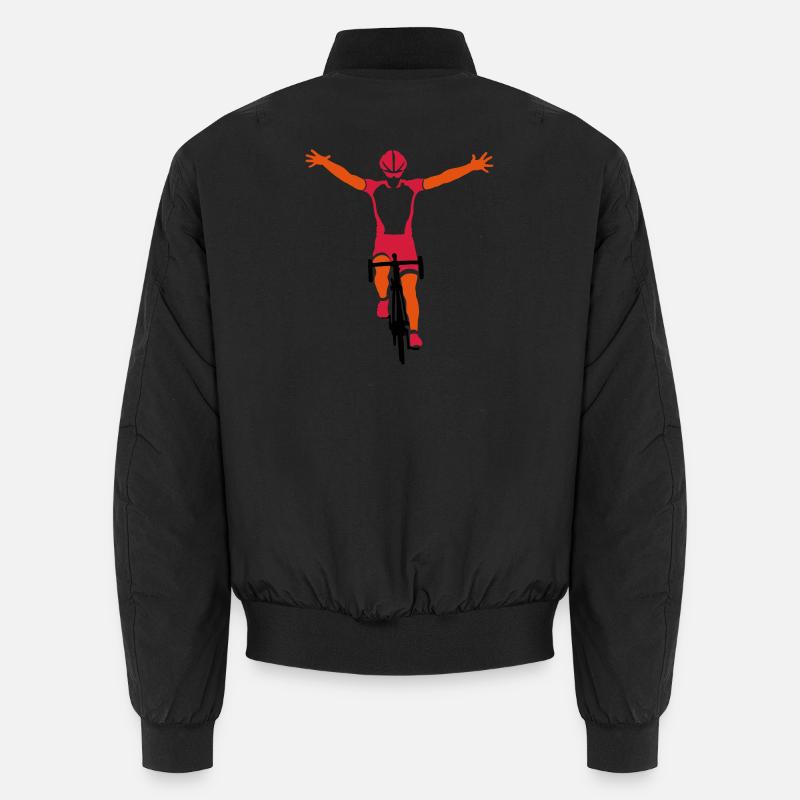 Road cyclists at finish Unisex Bomber Jacket