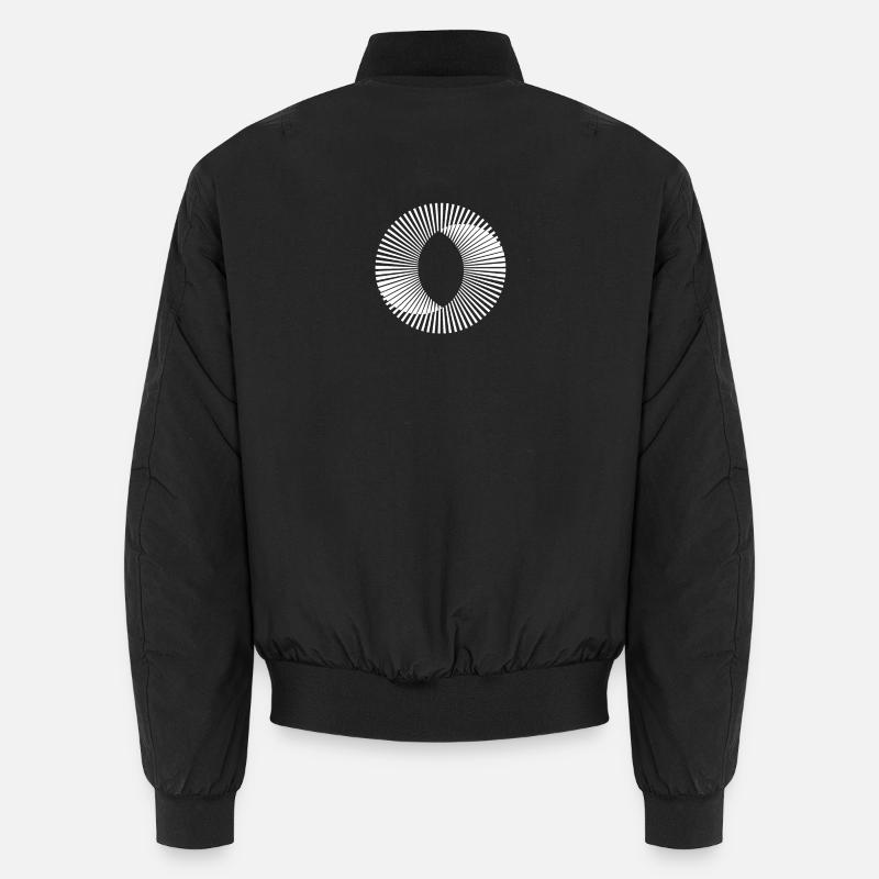 Cercle illusion optique illusion cadeau paradoxe Bomber unisexe