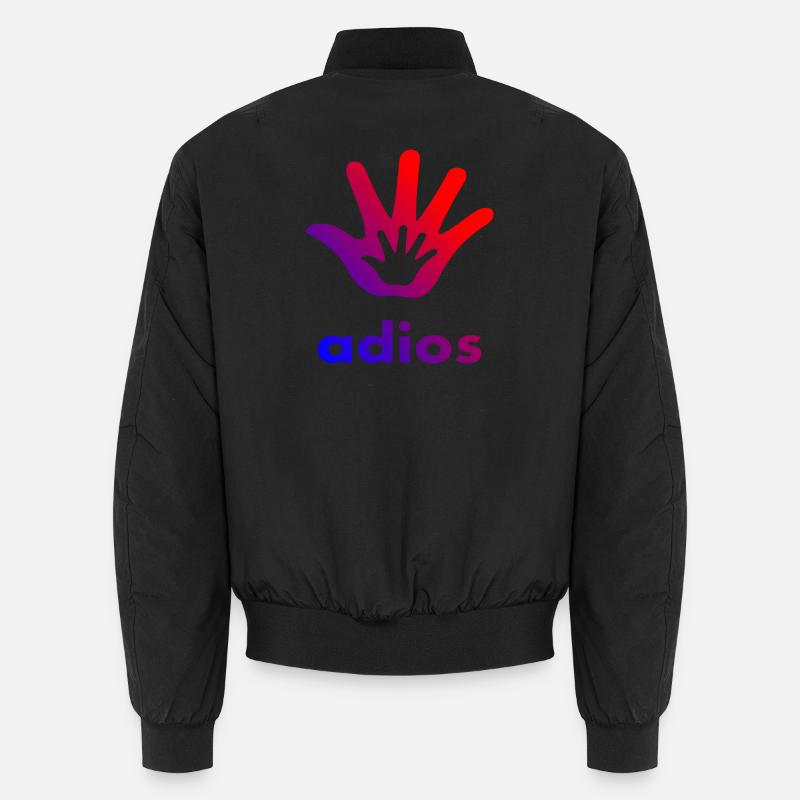 Adios hand - Unisex Bomber Jacket - black