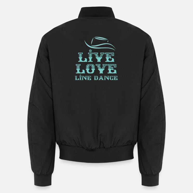 Line Dancer Motto: Live, Love, Line Dance Bomber unisexe