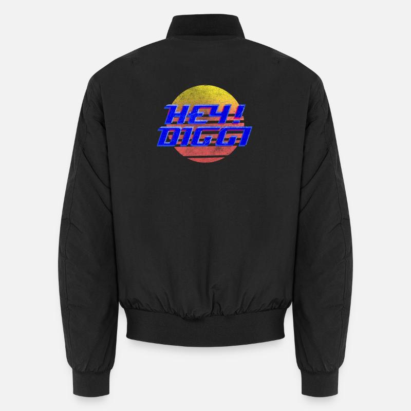 Hey Diggi - Unisex Bomber Jacket - black