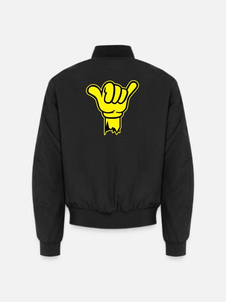 hand shaka finger - Unisex Bomberjacke - Schwarz