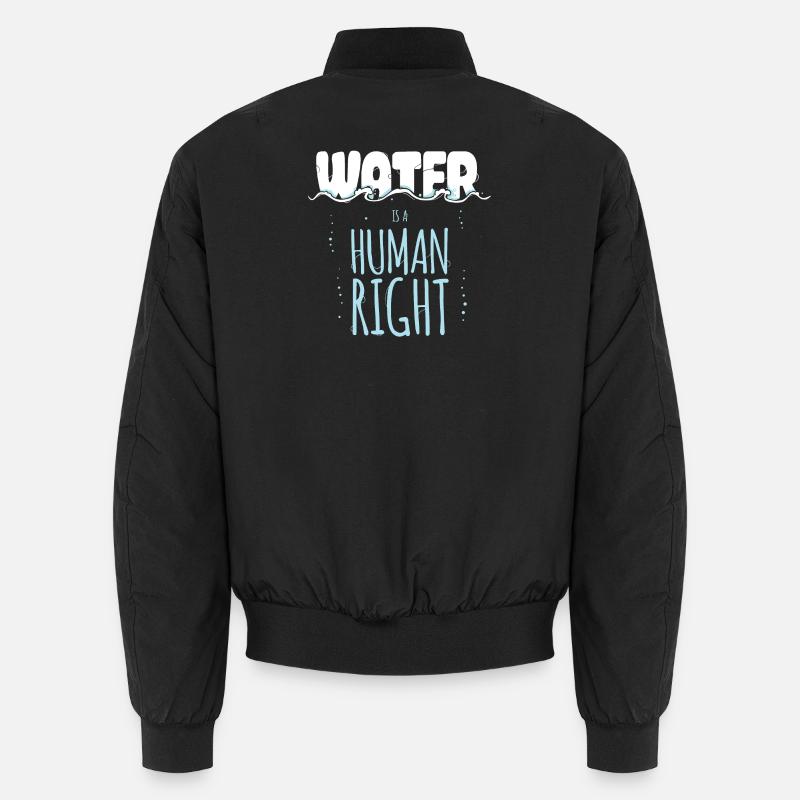 Water is a Human Right - Bomber unisexe - noir