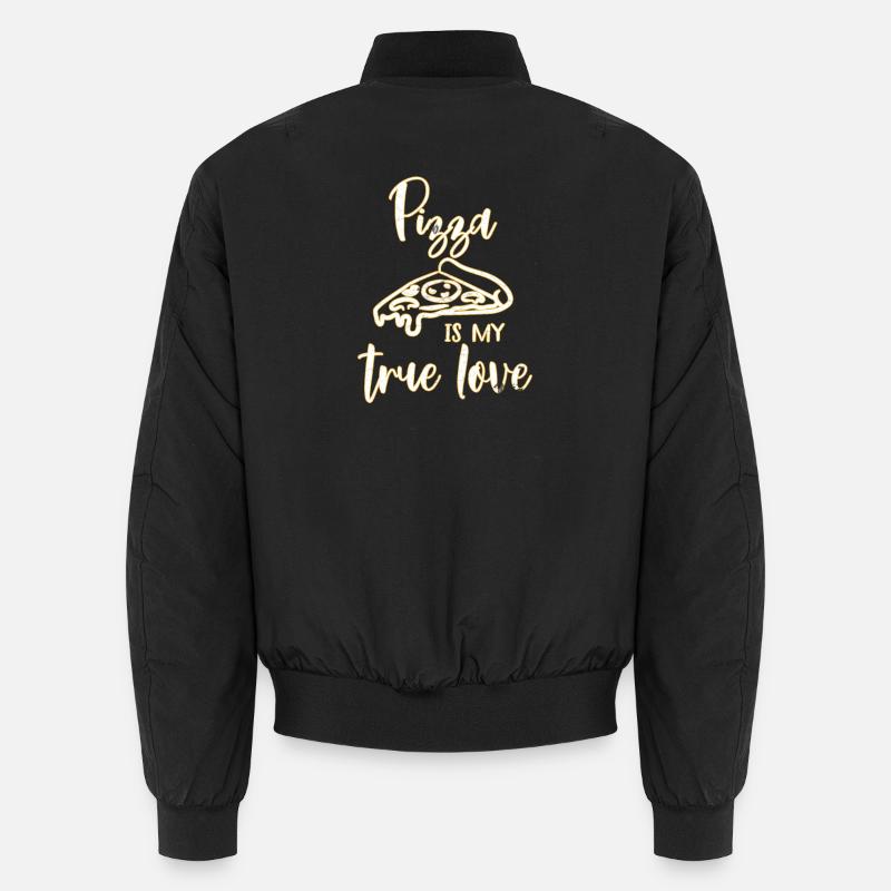 Pizza - Unisex Bomberjacke - Schwarz