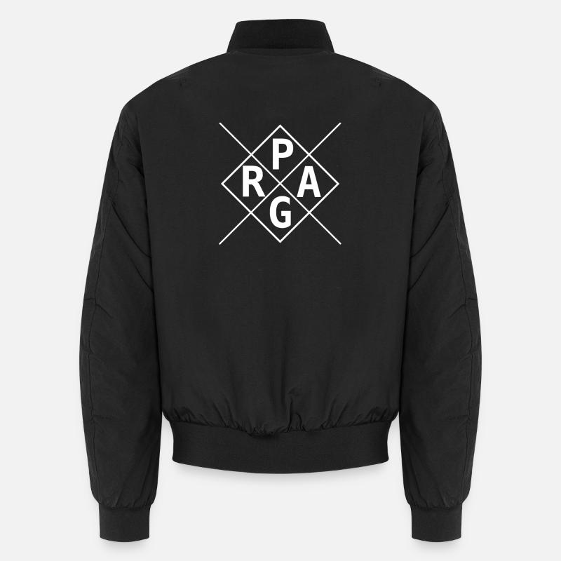 Prag Praha - Unisex Bomberjacke - Schwarz