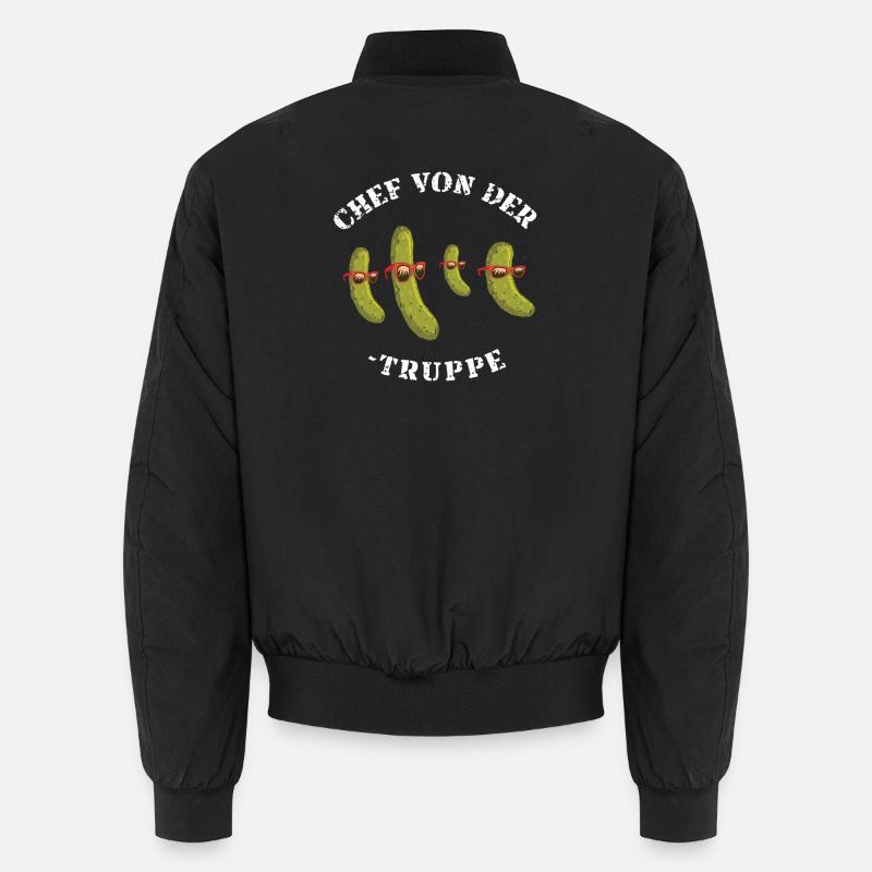 Chef Gurkentruppe Gurke Team Mannschaft Firma cool Unisex Bomberjacke