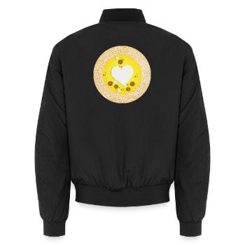 Porte stellaire de l’estime - Sonja Ariel - Bomber unisexe - noir - Dos - AI Model Male 185 light (185cm)