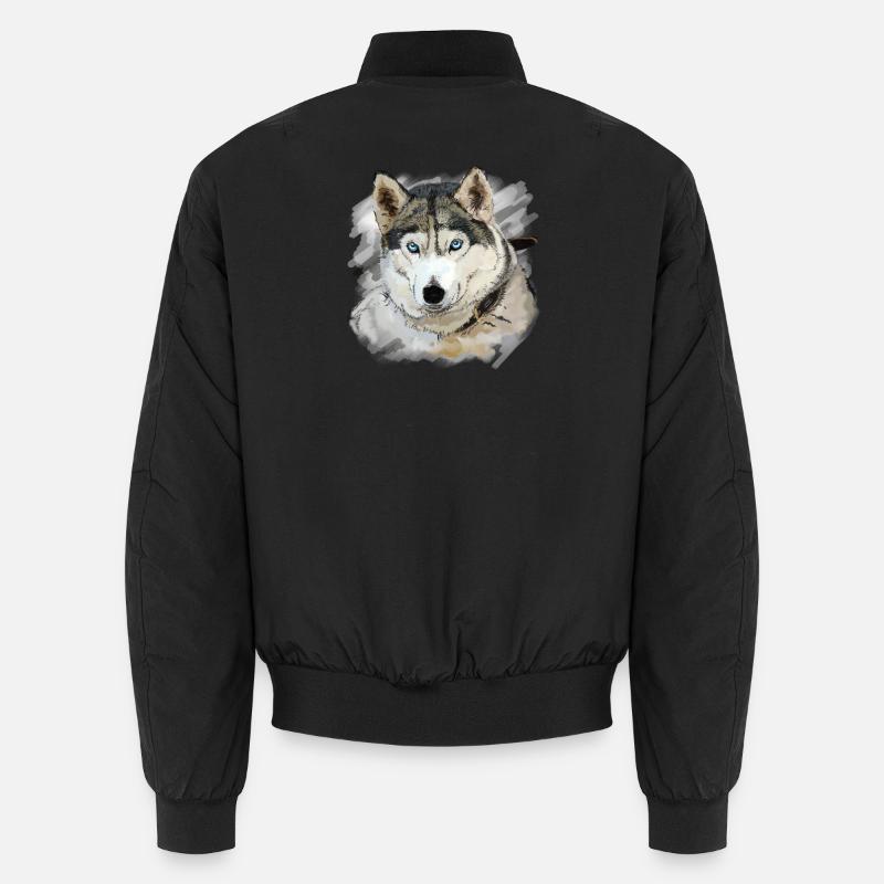 Husky - Unisex Bomberjacke - Schwarz