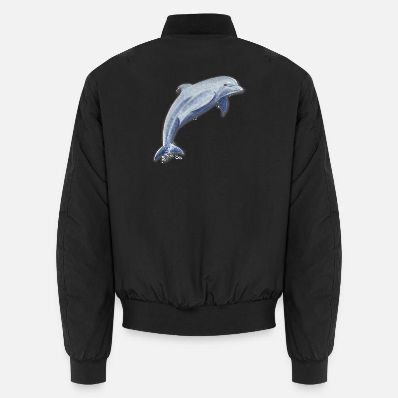 Delfin Glückssprung - Sonja Ariel von Staden Unisex Bomberjacke