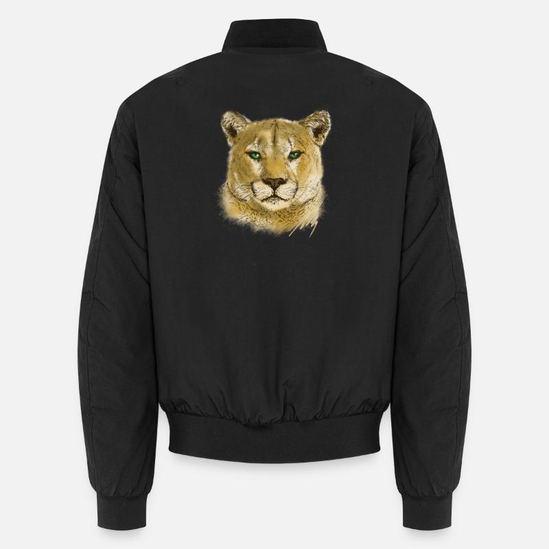 Cougar - Unisex Bomber Jacket - black