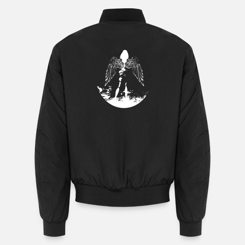 ANGEL ART - Unisex Bomber Jacket - black