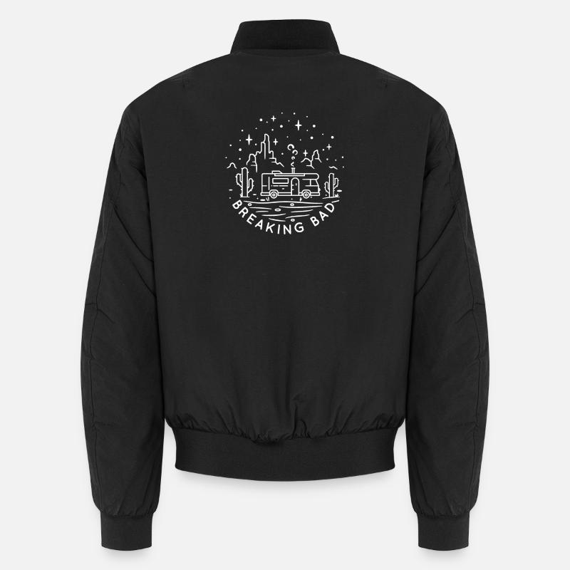 Camping Car dans la nuit Bomber unisexe