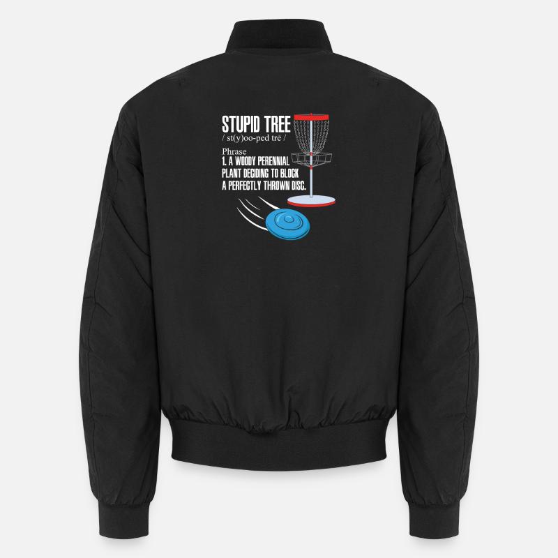 Disc Golf - Unisex Bomber Jacket - black
