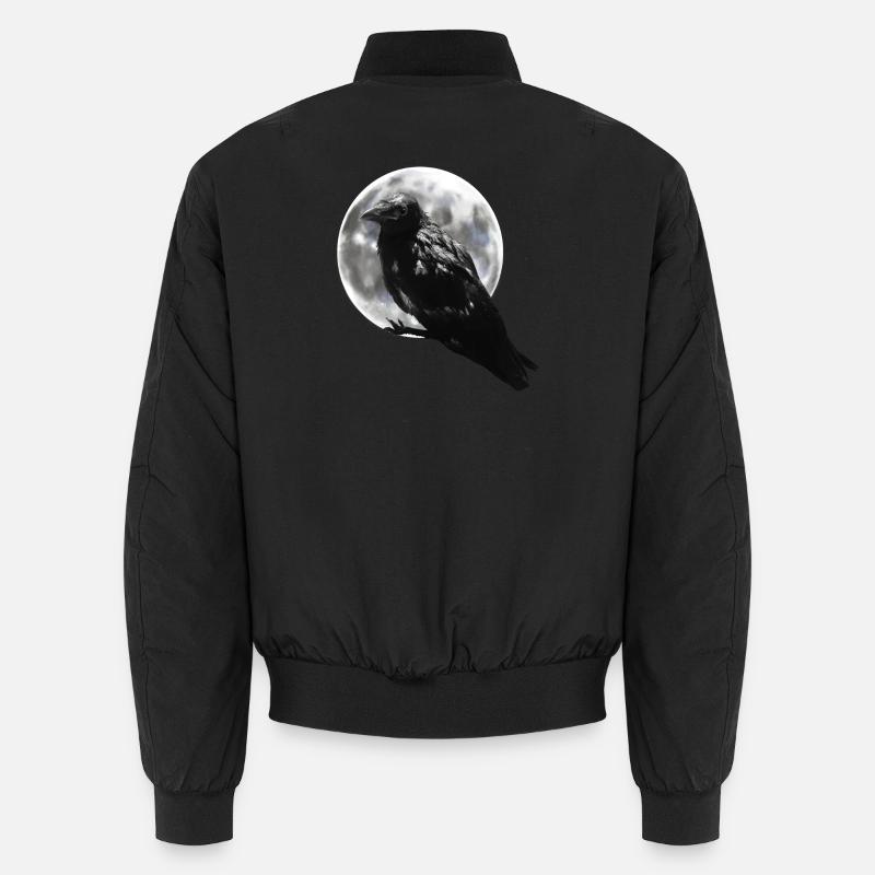Corbeau pleine lune Bomber unisexe