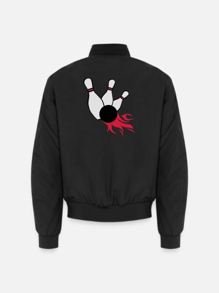 kegeln bowling - Unisex Bomberjacke - Schwarz