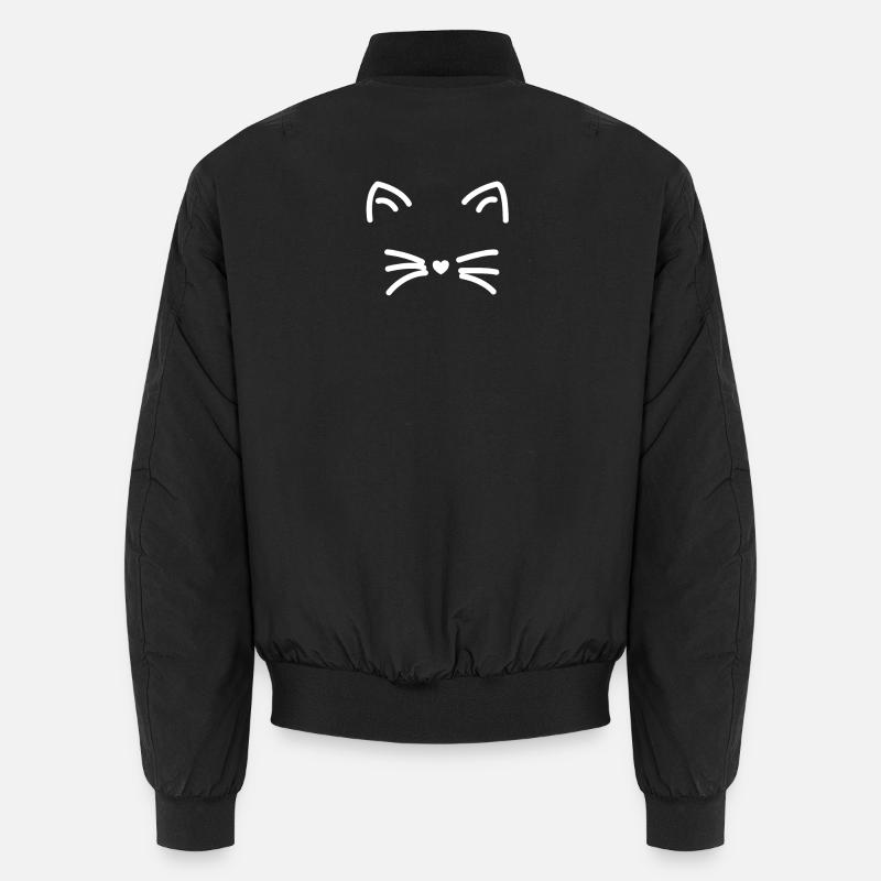 Imprimé minimaliste Cat View Bomber unisexe