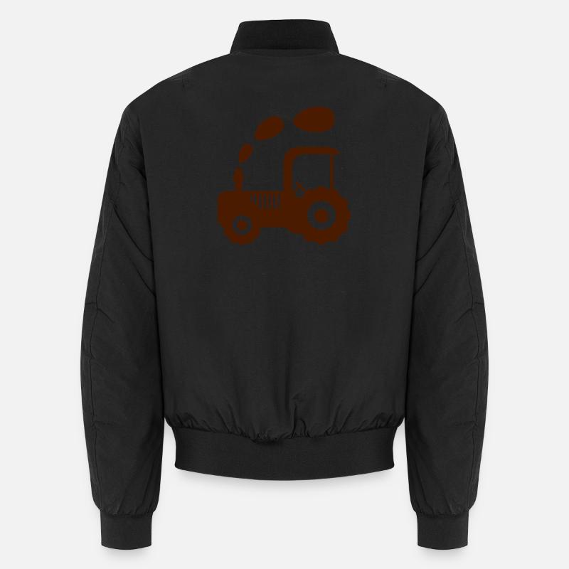 tractor - Unisex Bomber Jacket - black