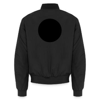 Blau-grüner Globus - Unisex Bomberjacke - Schwarz - Hinten - AI Model Male 185 light (185cm)