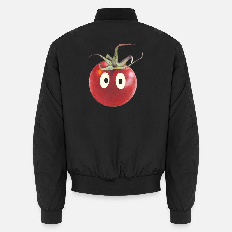 Funny tomato with eyes Unisex Bomber Jacket