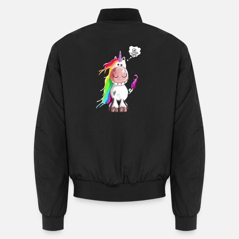 Skull Unicorn - Unicorns - Comic Unisex Bomber Jacket